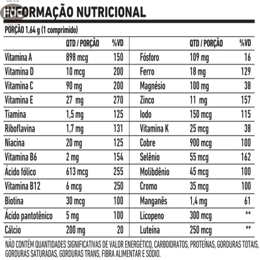 All Nutri Plus - Polivitamínico - 50 unid - FDC Vitaminas - Vitaminas com duplo certificado de qualidade.