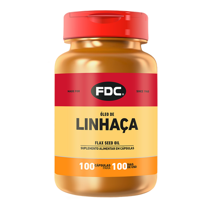 FDC Óleo de Linhaça 1.000 mg - 100 cápsulas