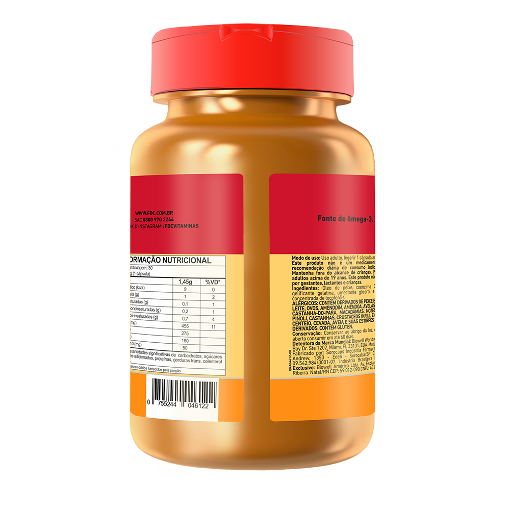 FDC Ômega 3 + CoQ10 | 30 Dias de uso