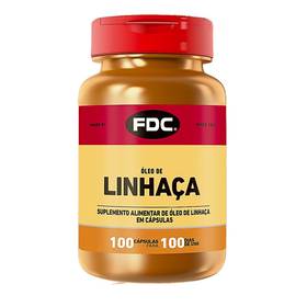 Óleo de Linhaça 1000 mg | 100 Cápsulas | FDC