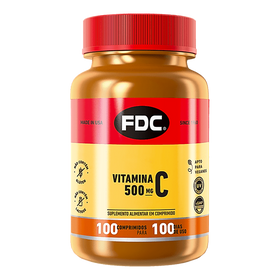Vitamina C 500 mg | 100 Comprimidos | FDC