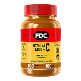 Vitamina C 1000 mg Ação Prolongada | 100 Comprimidos | FDC