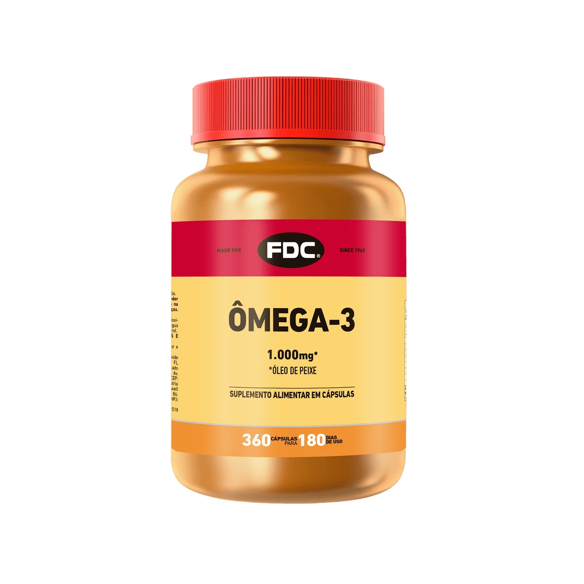 FDC Ômega-3: Suplementação prática com 360 cápsulas