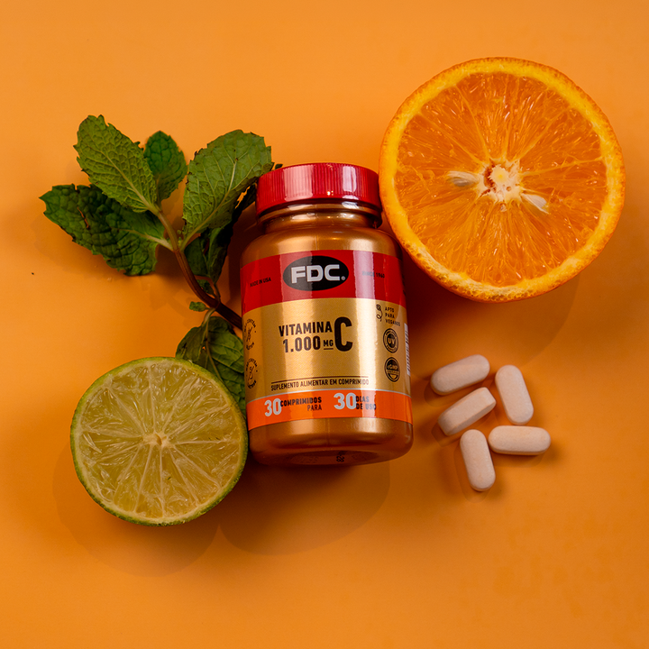 FDC Vitamina C 1000mg 30 comprimidos — embalagem