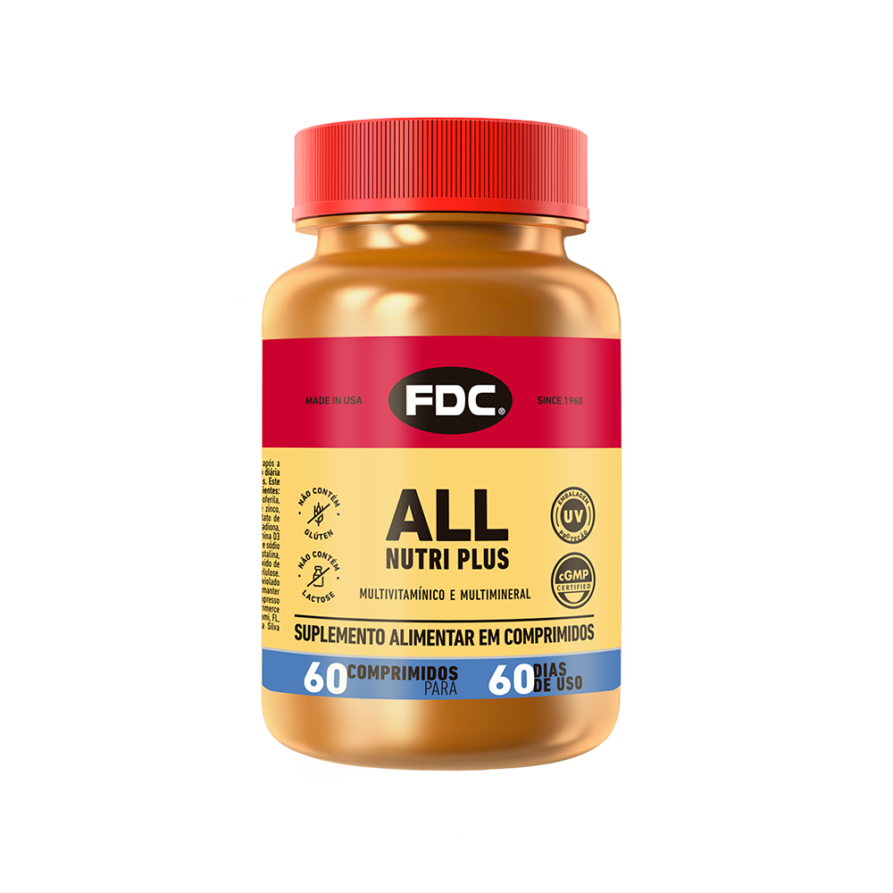All Nutri Plus - Polivitamínico - 60 unid | FDC Vitaminas | FDC