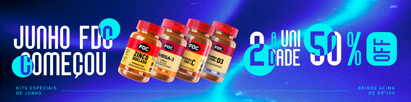 FDC Vitaminas - suplementos para rotina diária
