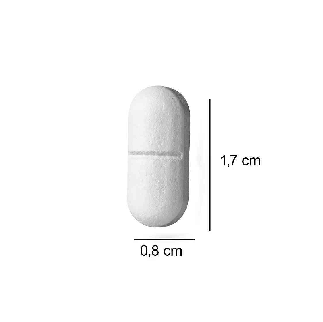 a pill pill size chart with a white background