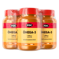 Kit Ômega 3 1000 mg | 3 Frascos x 360 Cápsulas | FDC