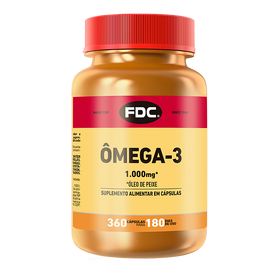 FDC Ômega-3 1.000 mg - 360 cápsulas