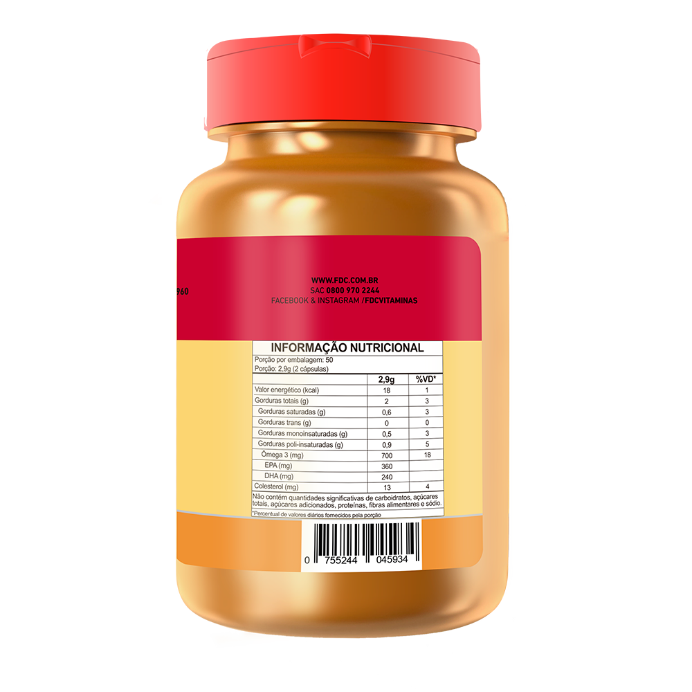 Ômega 3 FDC  1.000mg - 100 Unid