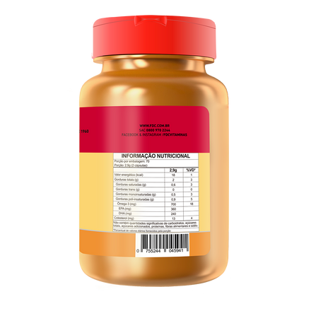 FDC Ômega-3 1.000 mg - 140 cápsulas — verso