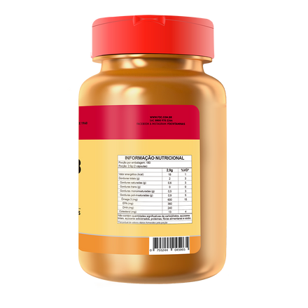 FDC Ômega-3 1.000 mg - 360 cápsulas — verso