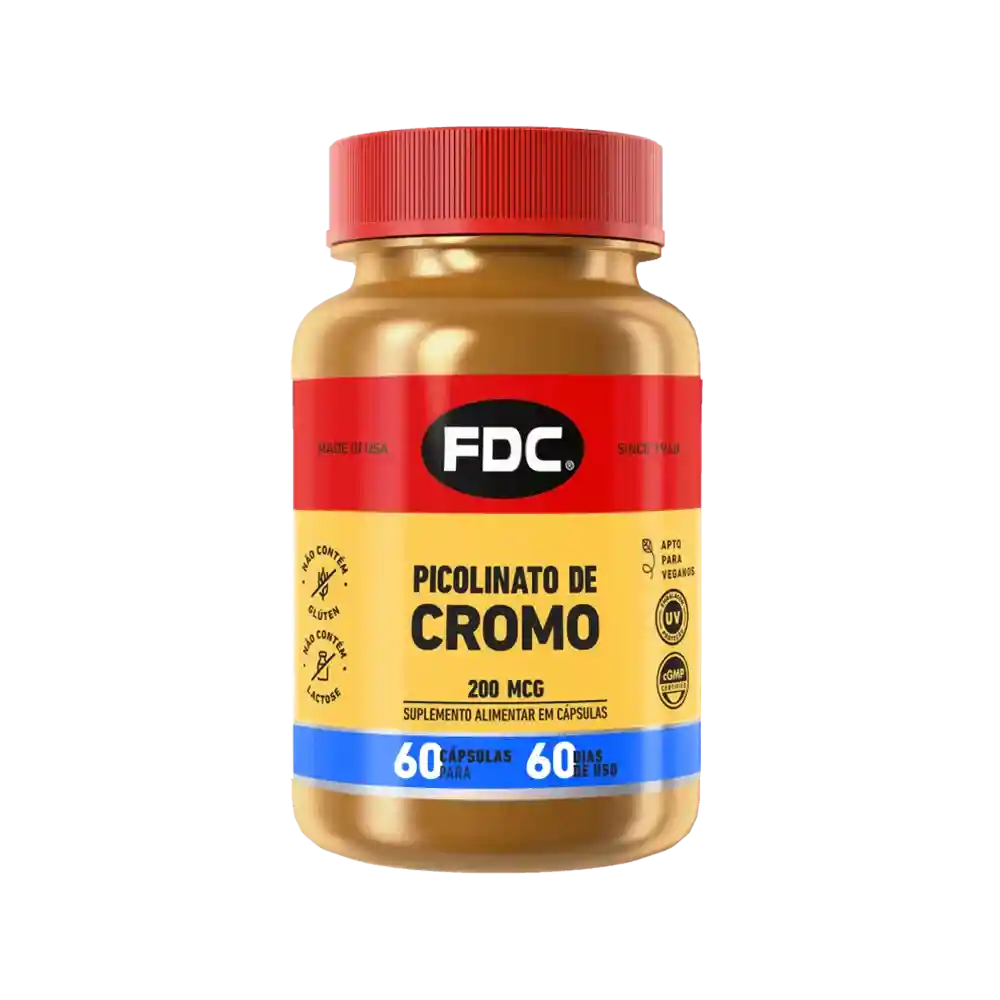 Produto FDC: Picolinato de Cromo 200 mcg