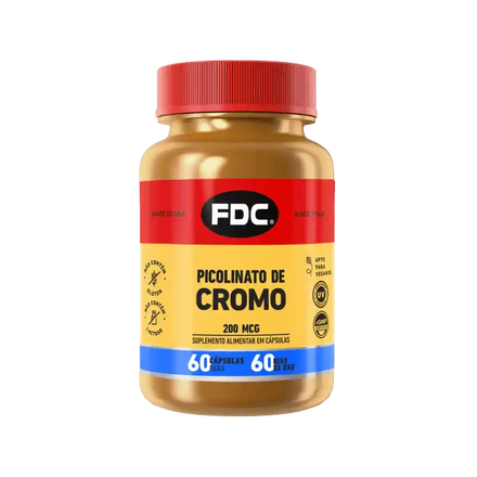 FDC Picolinato de Cromo 200 mcg - 60 cápsulas