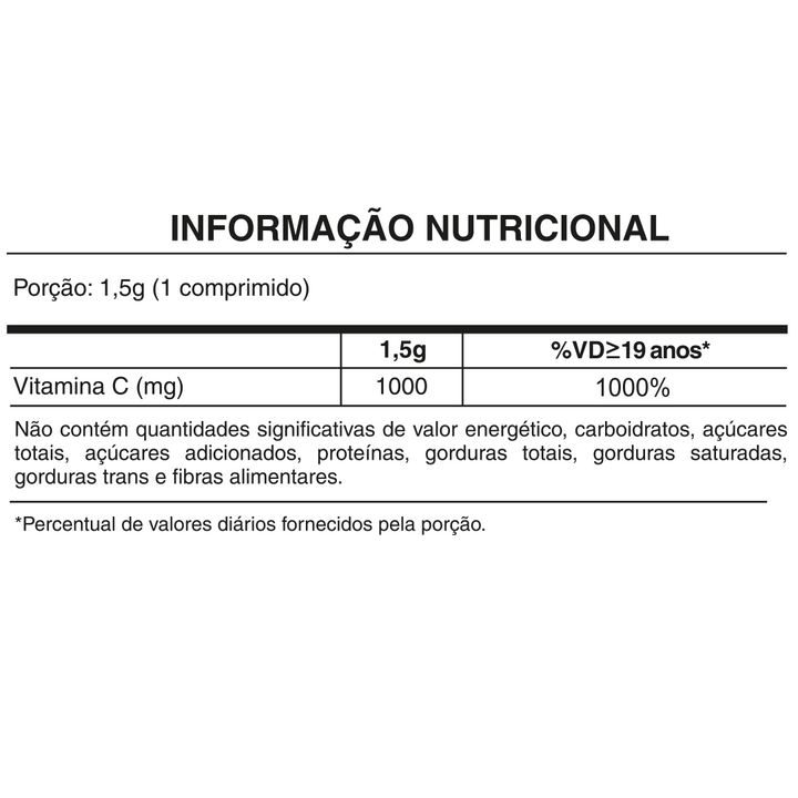 Vitamina C 1000mg - 180 Comprimidos