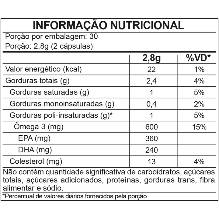 FDC Ômega 3 1000mg - 60 Unid