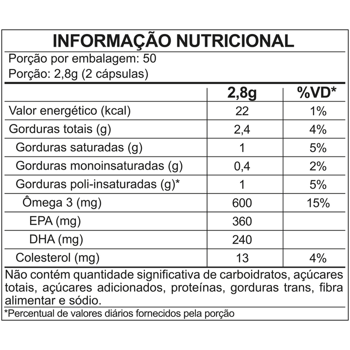 Ômega 3 FDC 1.000mg - 100 Unid