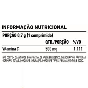 Vitamina C 500mg - 100 Comprimidos — verso