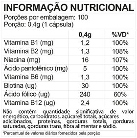 FDC Complexo B | 100 Dias de uso — verso