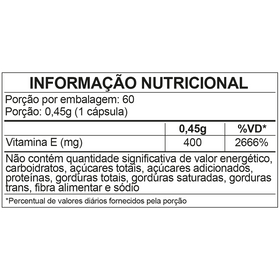 Vitamina E - 400 UI — verso