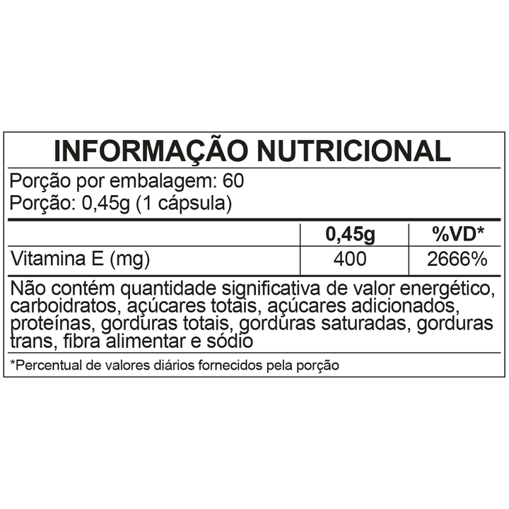 Vitamina E - 400 UI