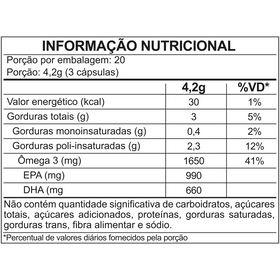 Ômega 3 Alta Concentração — verso