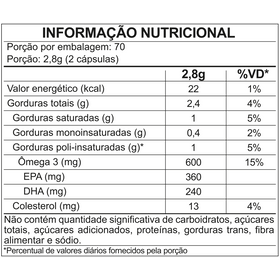 Ômega 3 FDC 1.000mg - 140 Unid — verso