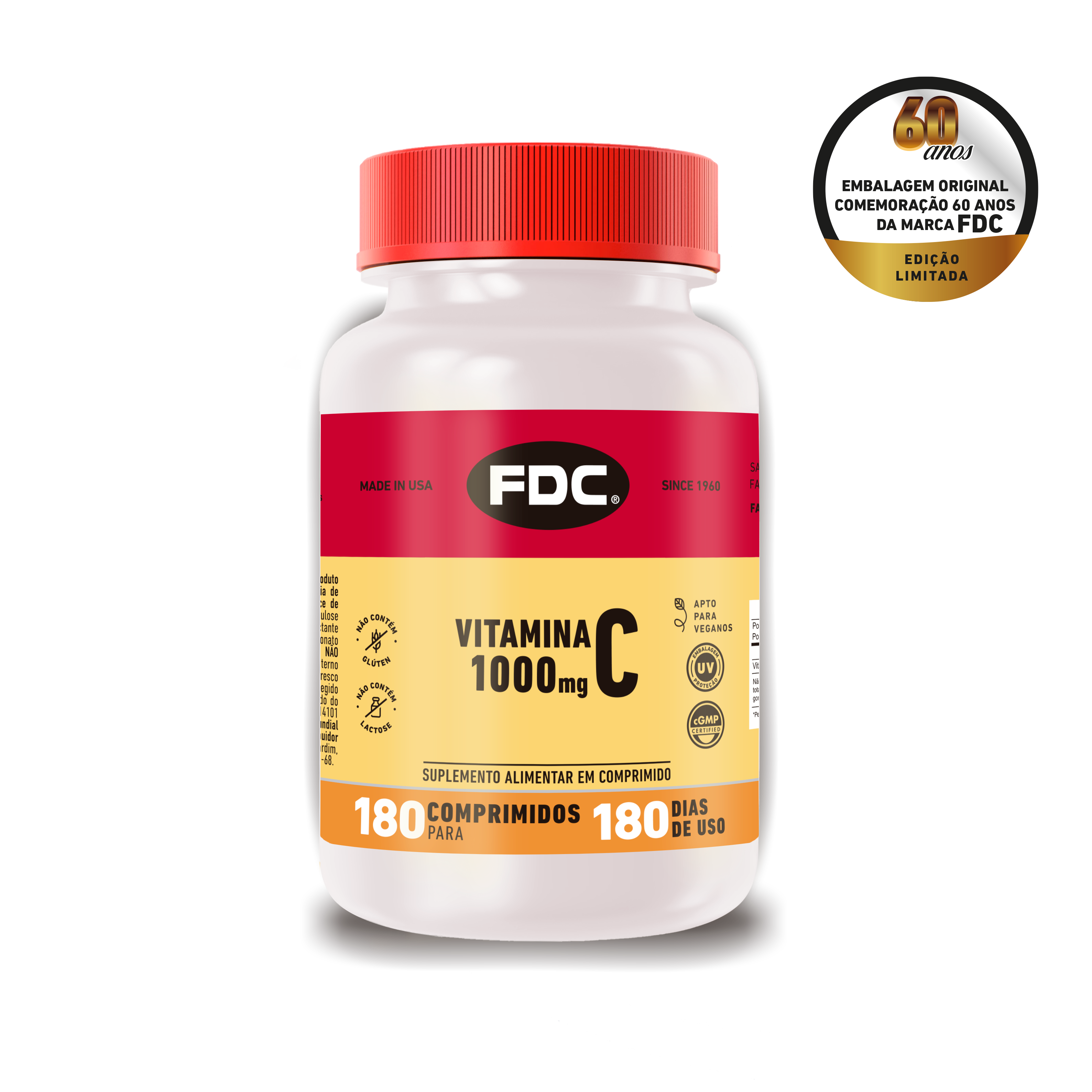 FDC Vitamina C 1.000 mg - 180 comprimidos