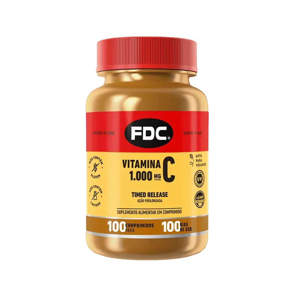 Vitamina C 1000mg - Ação Prolongada - 100 Unid