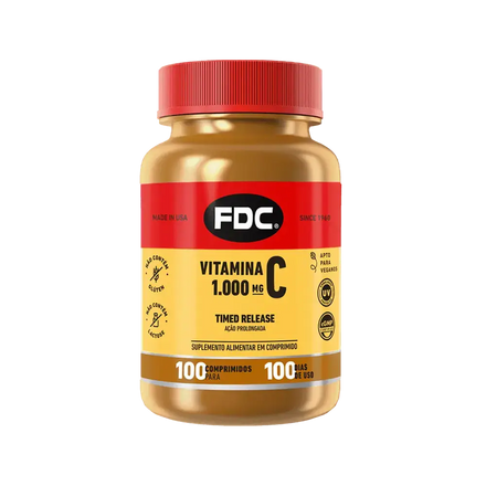 FDC Vitamina C 1.000 mg Ação Prolongada - 100 comprimidos