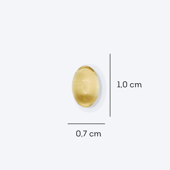 Vitamina D3 — cápsula softgel (macro)