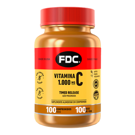 Vitamina C 1000mg - Ação Prolongada - 100 Unid