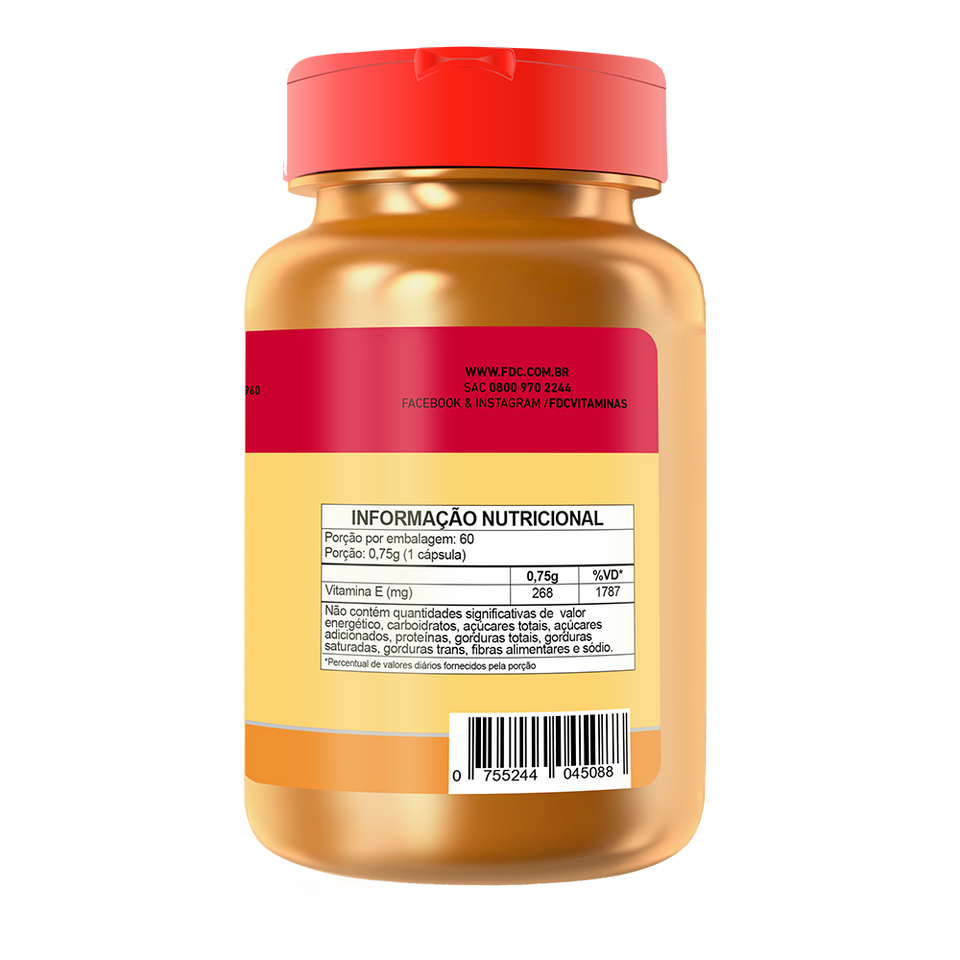 Imagem do produto FDC Vitamina E 400 UI da FDC Vitaminas.