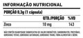 2 unidades: a 2ª sai com 50% OFF | Zinco