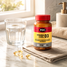 FDC Vitamina D3 2000 UI — 60 Cápsulas — verso
