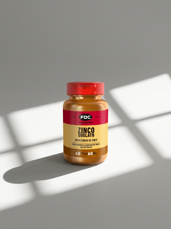 Zinco Quelato Bisglicinato FDC 60 cápsulas