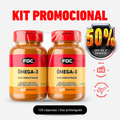Kit Ômega 3 Alta Concentração | 2 Frascos | FDC