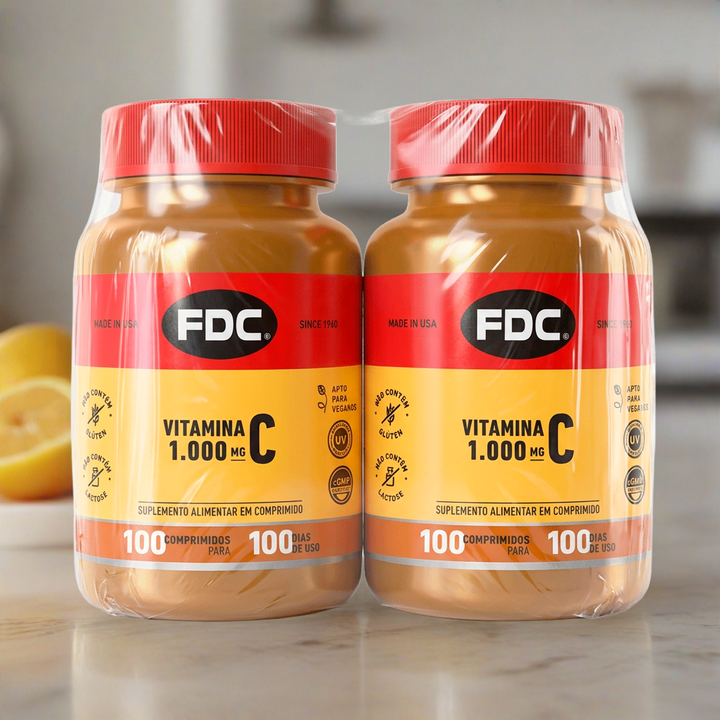 FDC Kit Vitamina C 2 frascos — imagem ambientada 3