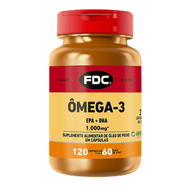 Ômega 3 1000 mg | 120 Cápsulas | FDC