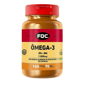Ômega 3 1000 mg | 140 Cápsulas | FDC