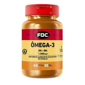 Ômega 3 1000 mg | 60 Cápsulas | FDC