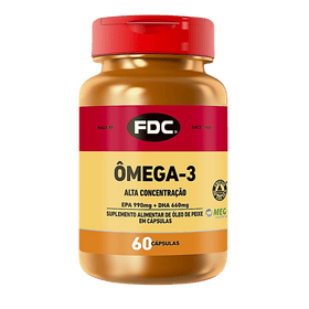 Ômega 3 Alta Concentração | 60 Cápsulas | FDC