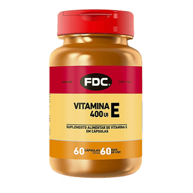 Vitamina E 400 UI | 60 Cápsulas | FDC