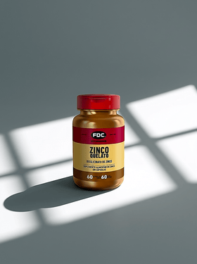 Zinco Quelato Bisglicinato | 60 Cápsulas | FDC — verso