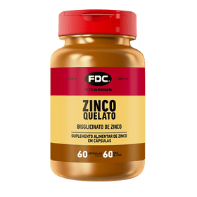 Zinco Quelato Bisglicinato | 60 Cápsulas | FDC